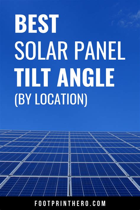 Solar panel tilt angle calculator – Artofit