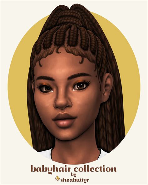 babyhair collection | Sims 4 afro hair, Sims hair, The sims 4 skin