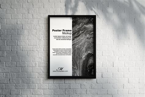 Free Poster Frame Mockup PSD Template - Mockup Den