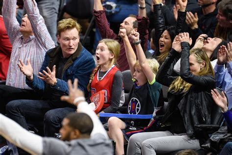 Conan O'Brien and Kids at the Clippers Game January 2016 | POPSUGAR ...