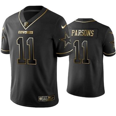 Cowboys Micah Parsons All-Black Golden Edition Jersey – US Sports Nation