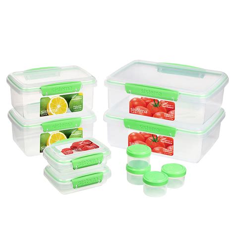 Buy Sistema Klip IT Food Storage Containers | 6 Plastic Food Containers ...