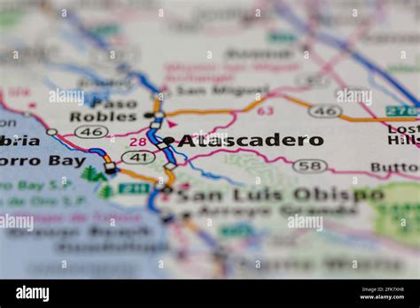 Atascadero california map hi-res stock photography and images - Alamy