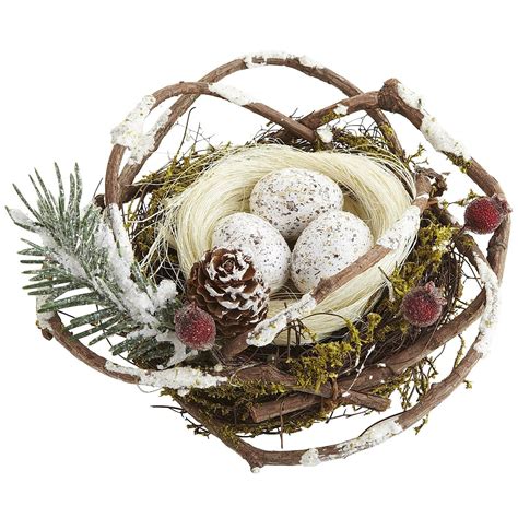 Pier 1 Natural Bird Nest Ornament | Christmas bird, Bird nest craft ...