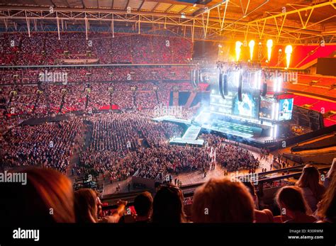 LONDON - JUN 23: Taylor Swift performs in concert at Wembley Stadium on ...