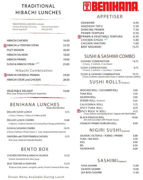 Benihana Menu, Menu for Benihana, Chelsea, London - Zomato UK