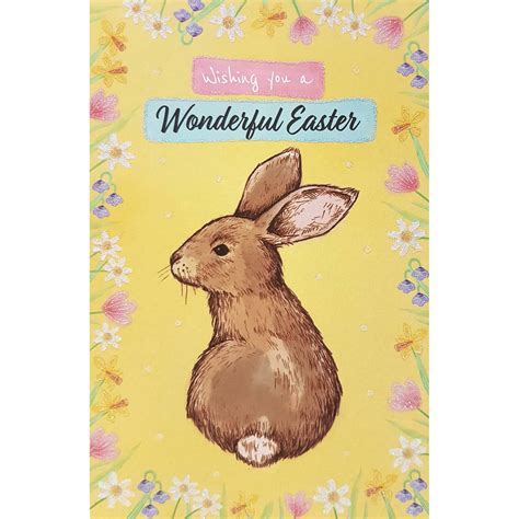 Rabbit - Easter Card | Greeting Cards - B&M