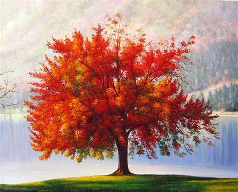 Realistic Tree Painting 26 - Full Image