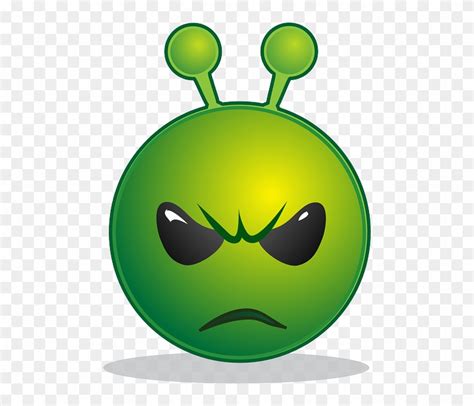 Green Alien Face Emoji - Free Transparent PNG Clipart Images Download