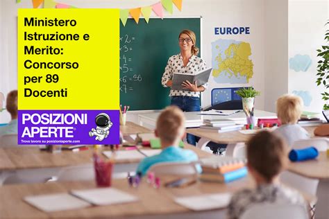 Ministero Istruzione e Merito: Concorso per 89 Docenti