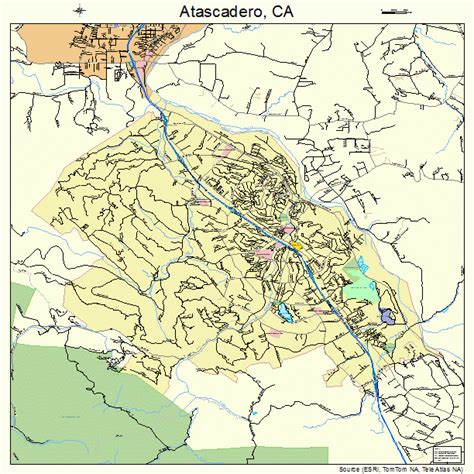 Atascadero California Street Map 0603064