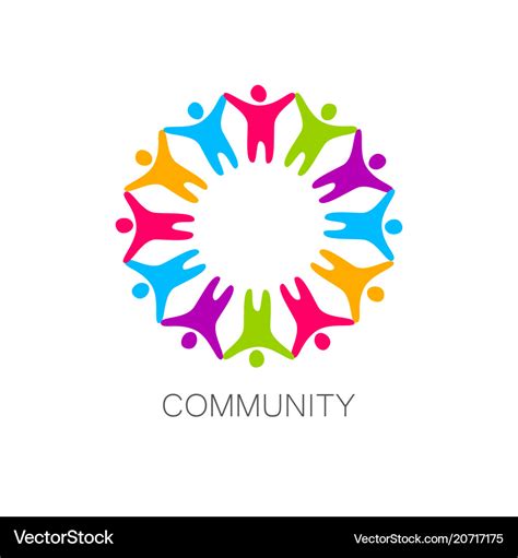 Community logo design template Royalty Free Vector Image