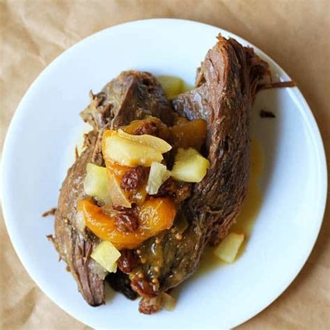 Slow Cooker Venison Roast Recipe | With Peach Chutney – fusion craftiness