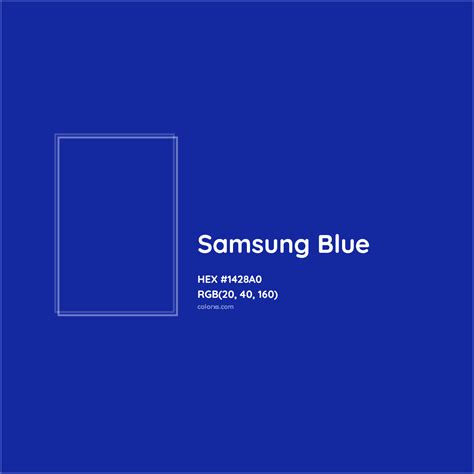 About Samsung Blue Color - Color codes, similar colors and paints ...