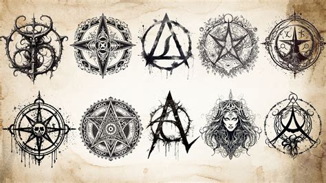 ArtStation - 100 Gothic Symbols Tattoo (PNG Files)-4K- High End Quality ...