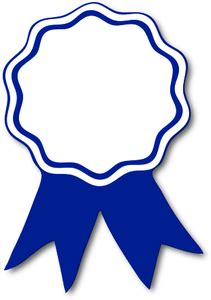 Award Ribbon Blue T | Free Images at Clker.com - vector clip art online ...