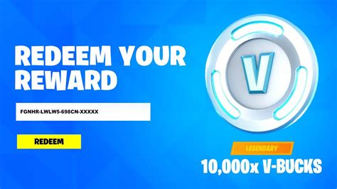 REDEEM FREE 10,000 V-BUCKS CODE! (How To Get VBucks Code in Fortnite ...