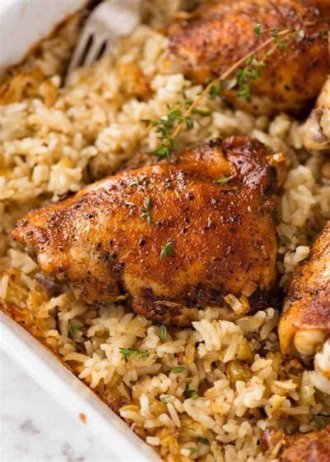 OVEN BAKED CHICKEN AND RICE | TOP RECIPES FOOD