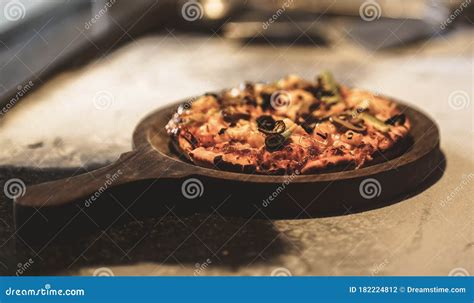 Hot and Spicy Pizza with Toppings Stock Photo - Image of crust, cook ...