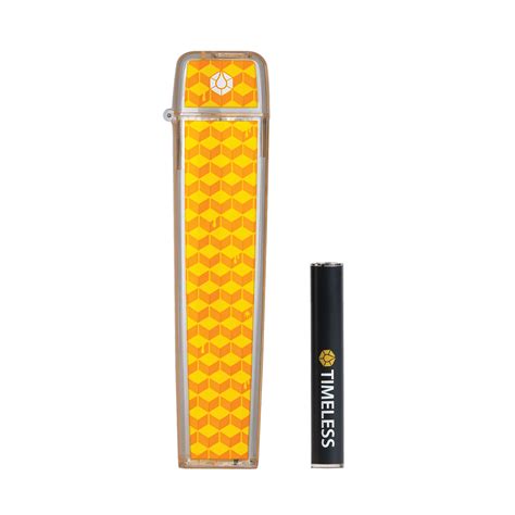 Timeless Vapes: Timeless Yellow Flip Case & Battery Combo 1000mg | Leafly