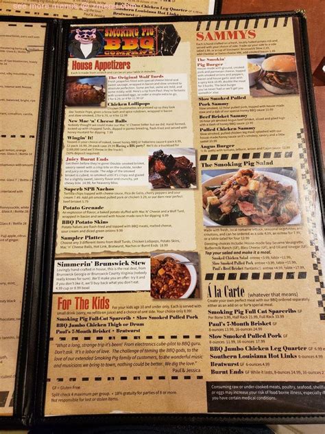 Online Menu of Smoking Pig BBQ Restaurant, San Jose, California, 95112 ...