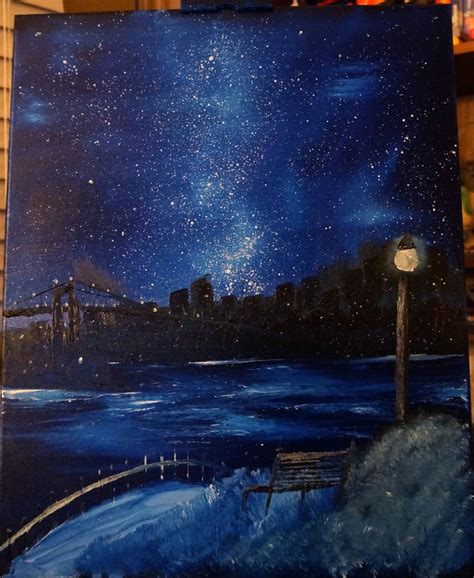 Night Sky Affordable Oil Paint Commission