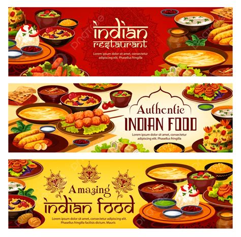 Indian Restaurant Menu Food Cuisine Banner Template Download on Pngtree