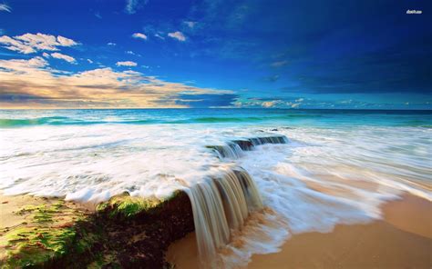 Beach Waves Wallpaper (76+ images)