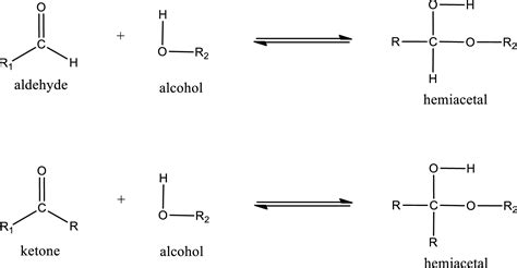 Draw the structural formula of the hemiacetal formed from each of the ...