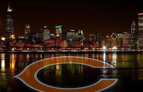 The Skyline of my Hometown Chicago! with the Bears Logo. You got to ...