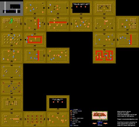 The Legend of Zelda - Level 6 Dragon Quest 1 Map