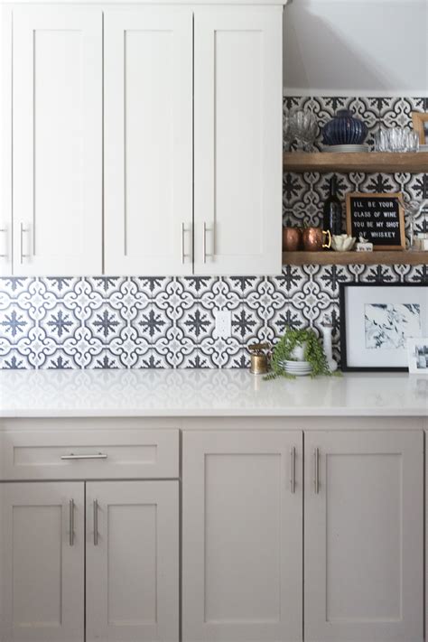 Affordable Ceramic Patterned Tile Backsplash-1-8 - CC & Mike