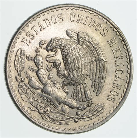 SILVER - 1948 Mexico 1 Peso - World Silver Coin 14.0 Grams | Property Room