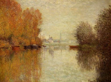 Autumn on the Seine at Argenteuil 1873 Painting | Claude Oscar Monet ...