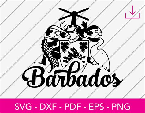 Barbados Svg, Barbados Seal Svg, Barbados Flag Svg, Clipart SVG Cut ...