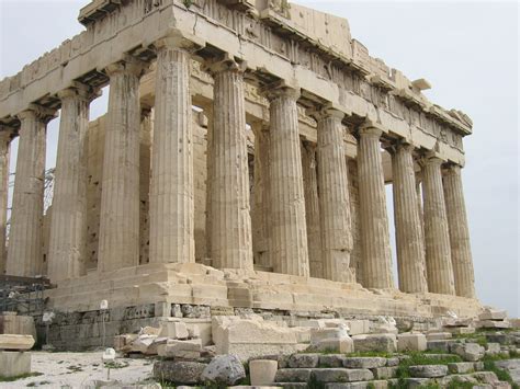 Side of the Parthenon in Athens, Greece image - Free stock photo ...