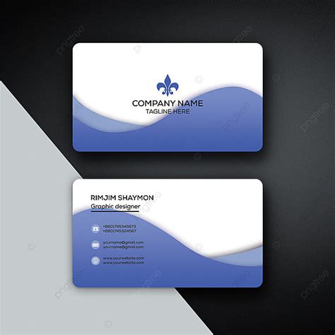 White Business Card Design Template Download on Pngtree