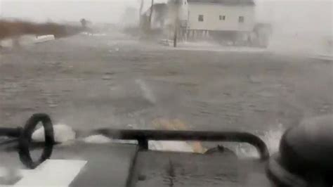 Driving Through Severe Coastal Flooding in New Jersey Video - ABC News