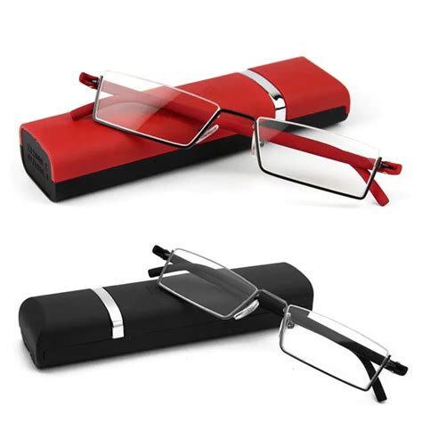 Reading Glasses Flexible Black Tr90 Half Frame Semi Rimless Reader ...