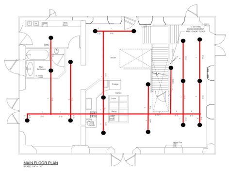 Fire Sprinkler System RCP | EdrawMax Free Templates