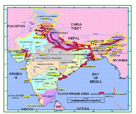 India Flooding Map