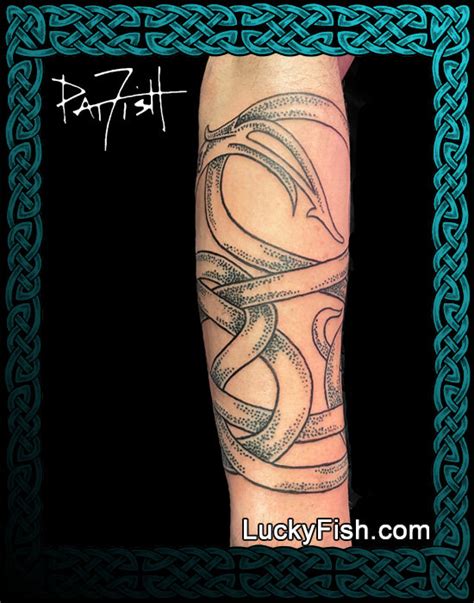 Jormungandr Midgard Serpent Nordic Viking Tattoo Design — LuckyFish ...