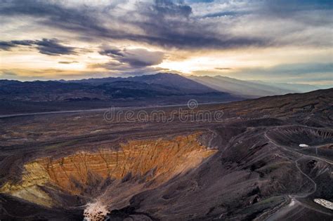 Sunrise in Ubehebe Crater. Death Valley., California Stock Photo ...