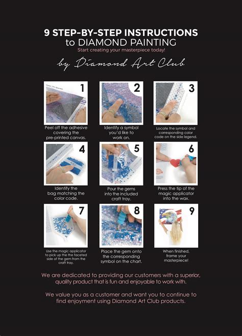 Printable Diamond Painting Instructions - Printable Word Searches