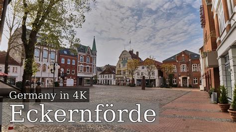 【4K】 Eckernförde - A Walk around the Old Town and along the Promenade ...