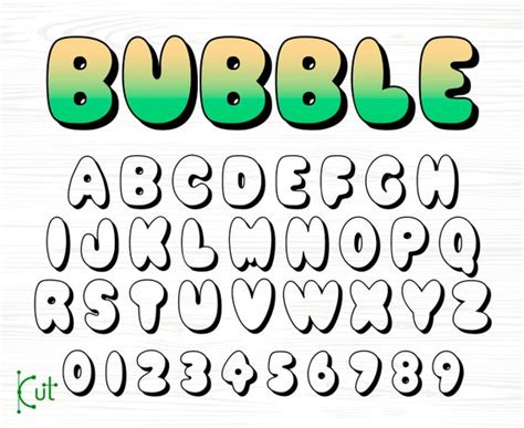 Girly Bubble Letter Fonts