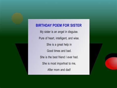 Happy Birthday Poems for Sister | HubPages