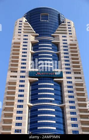 Marriott hotel, Dubai Marina, Dubai, United Arab Emirates Stock Photo ...