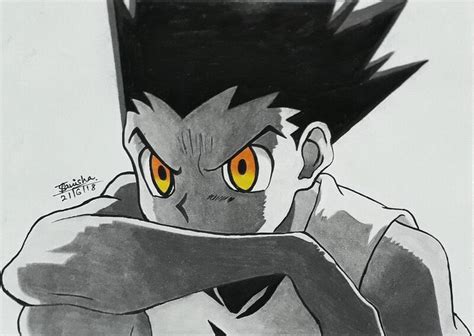 Gon (Hunter x Hunter), Tanisha M | Anime character design, Anime sketch ...