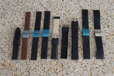 Rubber Straps Lot of 9 (20-24mm) - New - Unworn | WatchUSeek Watch Forums